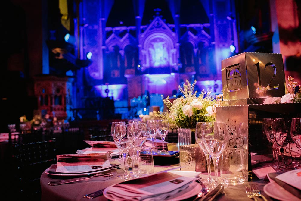 Charity gala dinner production and AV for War Child's 2015 Winter Wassail