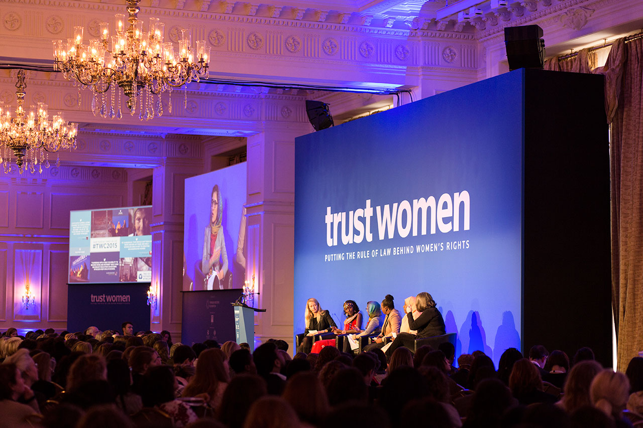 Conference Production Company, LUX Technical, Peterborough, London, UK, Event Production, Conference Production, Case Studies, Trust Women, Thomson Reuters Foundation, Annual Management Conference