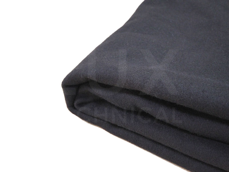 1.5m x 4m Black Wool Serge Drape Hire